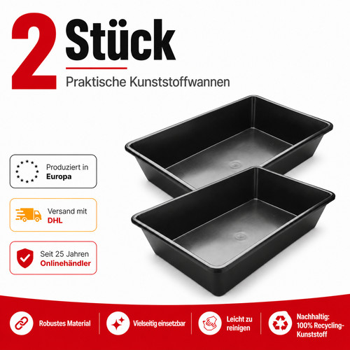Kunststoffwanne liter - 2x,